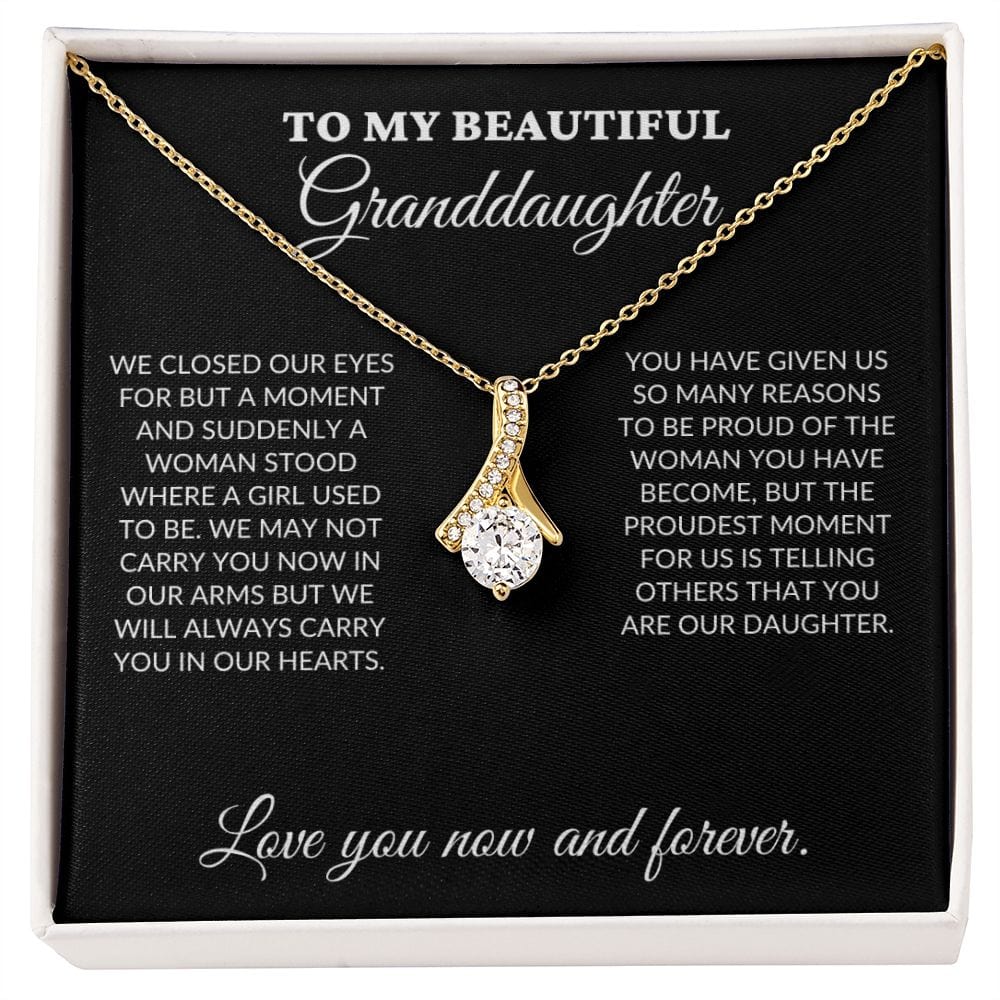 To My Beautiful Granddaughter - The Woman You Have Become - Alluring Necklace - BK