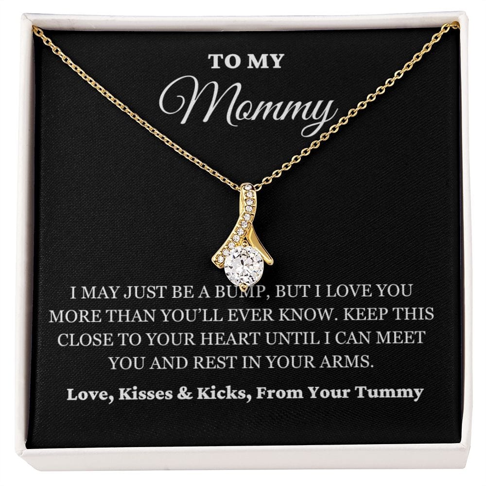 To My Mommy - Just A Bump - Alluring Necklace - BK