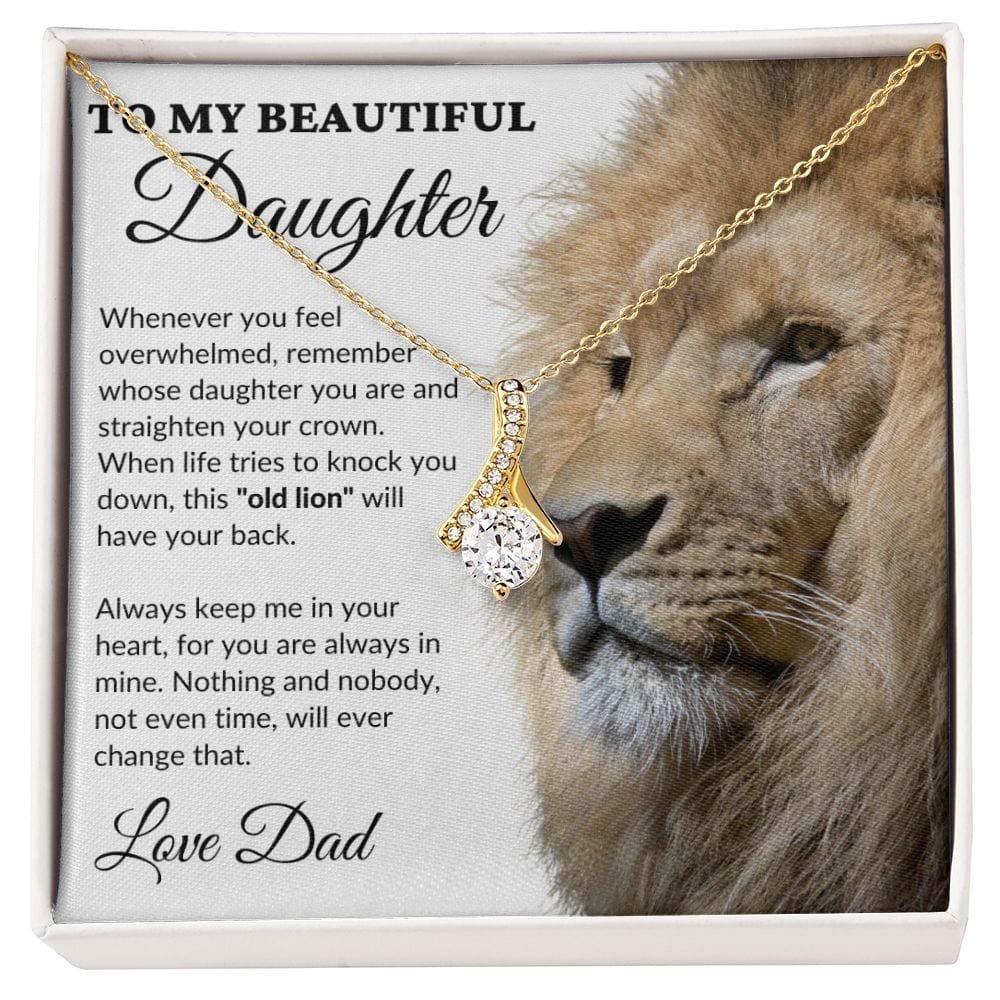 To My Beautiful Daughter - This Old Lion - Alluring Necklace - WH