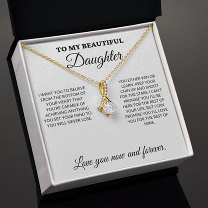 To My Beautiful Daughter - Shoot for the stars - Alluring Necklace - WH