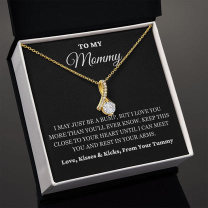 To My Mommy - Just A Bump - Alluring Necklace - BK