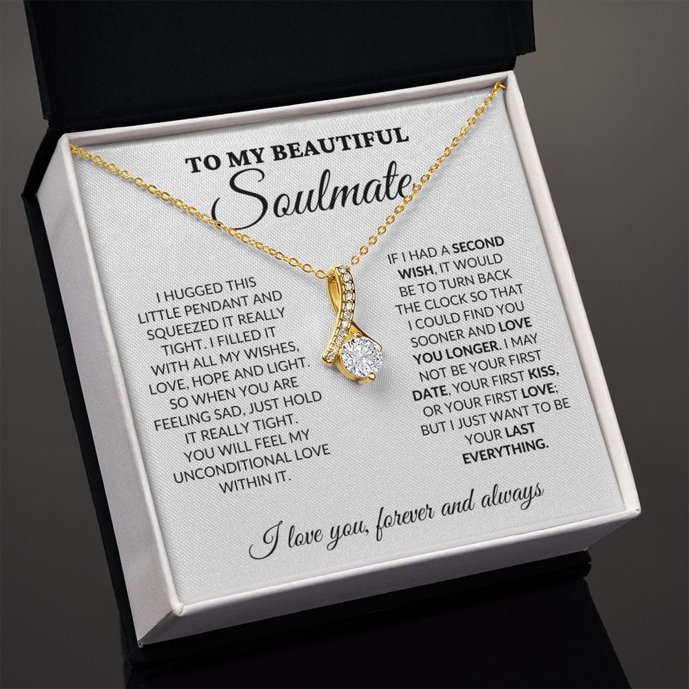 To My Beautiful Soulmate - Love Light & Hope - Alluring Necklace - WH