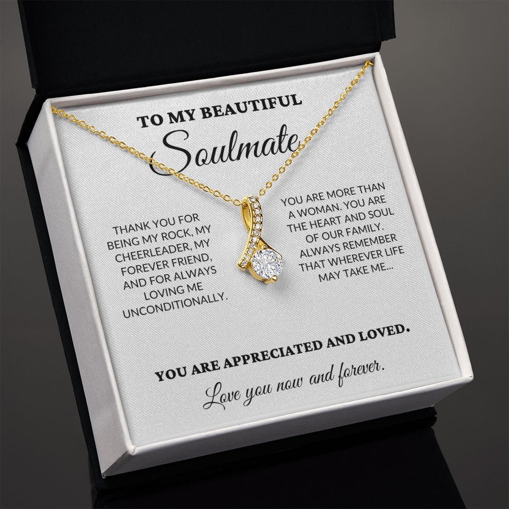 To My Beautiful Soulmate - The Woman I Love The Most - Alluring Necklace - WH