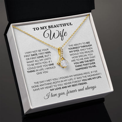 To My Beautiful Wife - You Are My Life - Alluring Necklace - WH