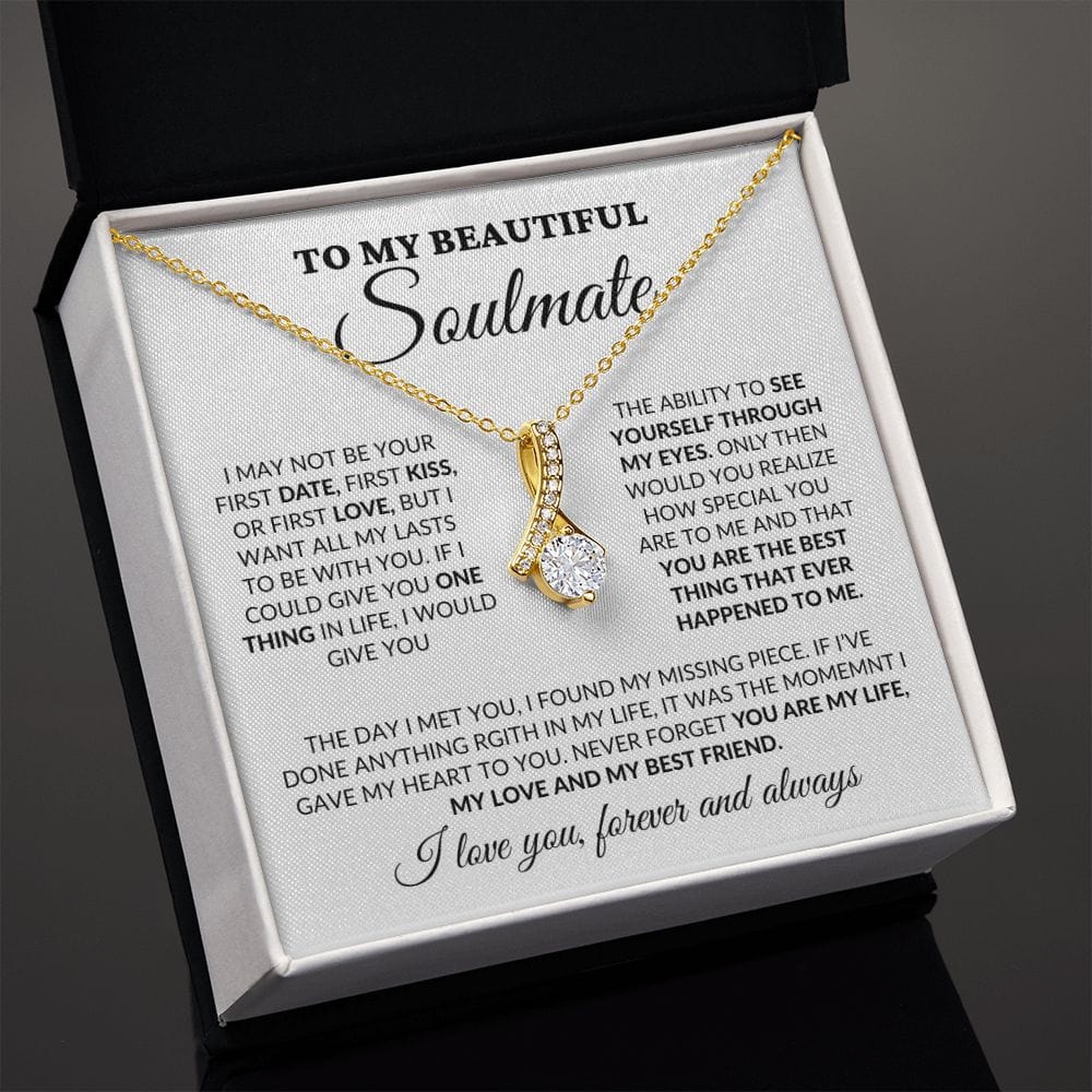 To My Beautiful Soulmate - You Are My Life - Alluring Necklace - WH