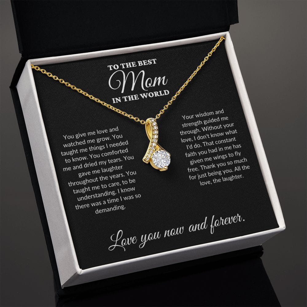 To The Best Mom In The World - Watched Me Grow - Alluring Necklace - BK