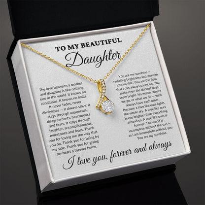 To My Beautiful Daughter - My Sunshine - Alluring Necklace - WH