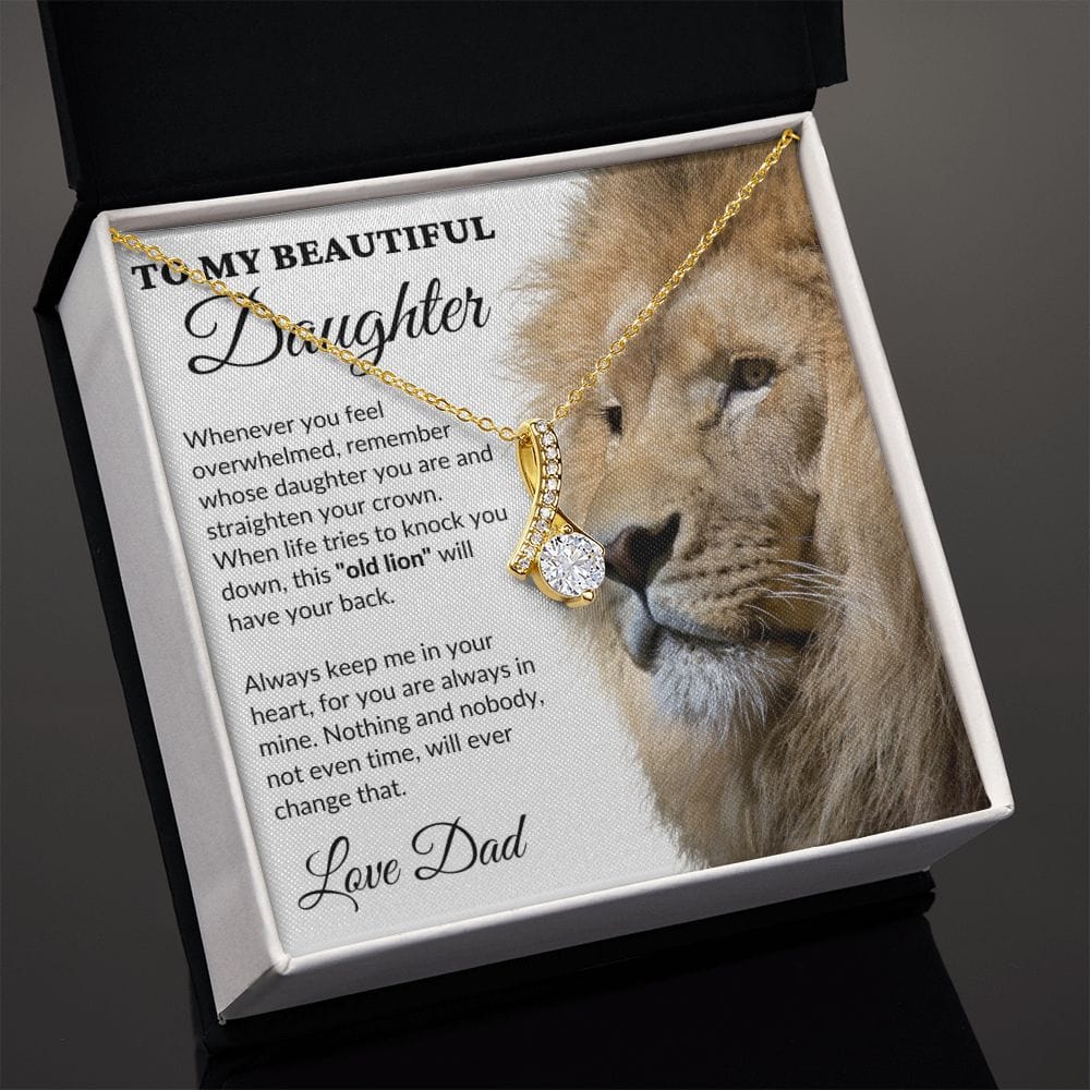 To My Beautiful Daughter - This Old Lion - Alluring Necklace - WH