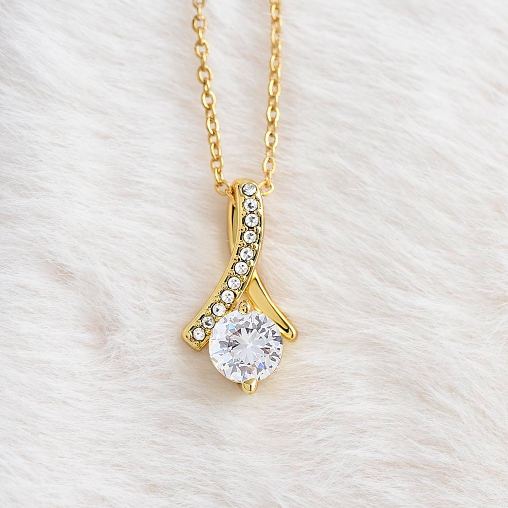 To My Beautiful Granddaughter - Love & Light - Alluring Necklace - WH