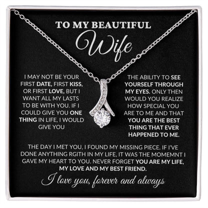 To My Beautiful Wife - You Are My Life - Alluring Necklace - BK