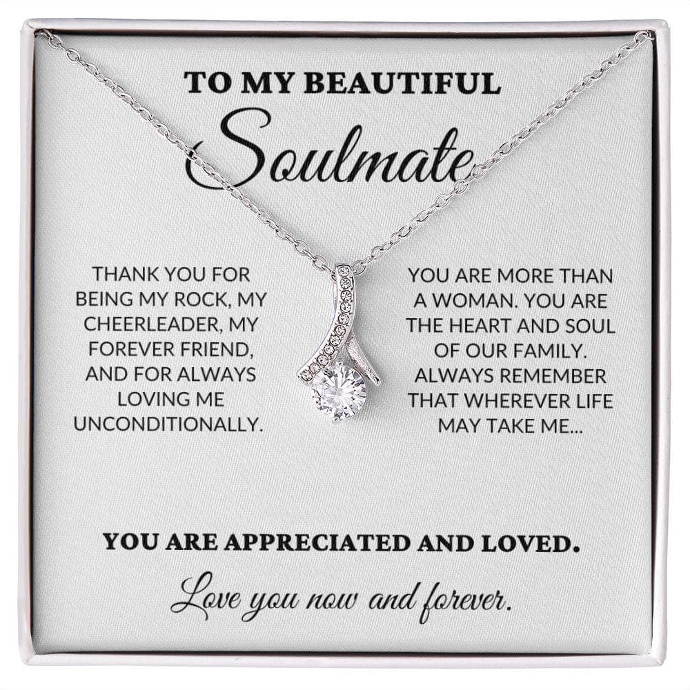 To My Beautiful Soulmate - The Woman I Love The Most - Alluring Necklace - WH