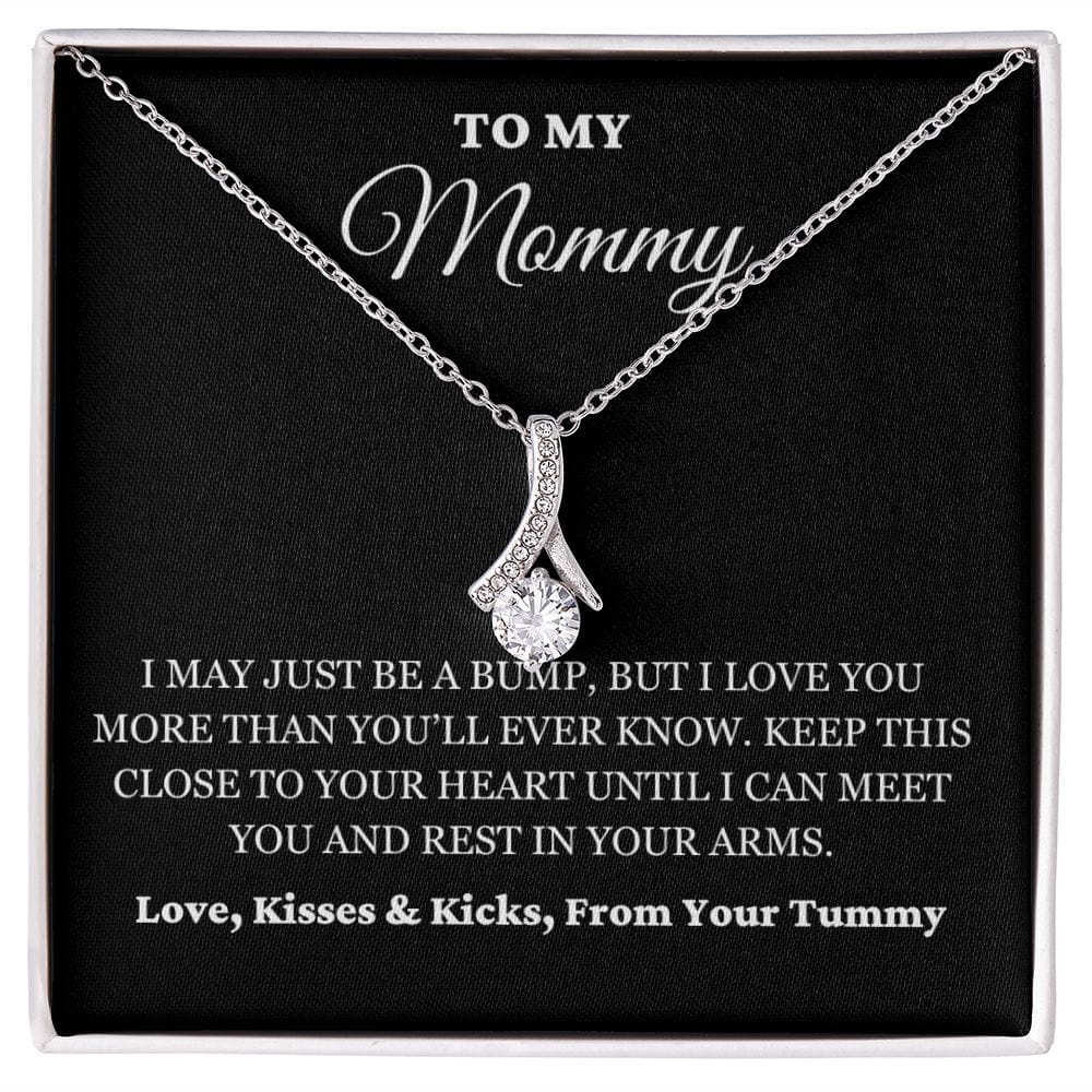 To My Mommy - Just A Bump - Alluring Necklace - BK