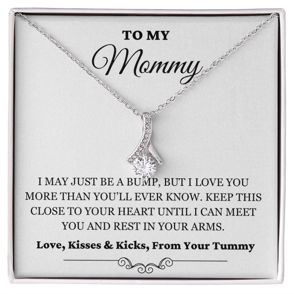 To My Mommy - Just A Bump - Alluring Necklace - WH