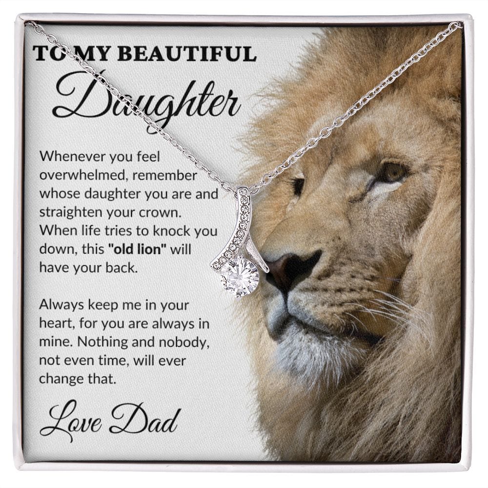 To My Beautiful Daughter - This Old Lion - Alluring Necklace - WH