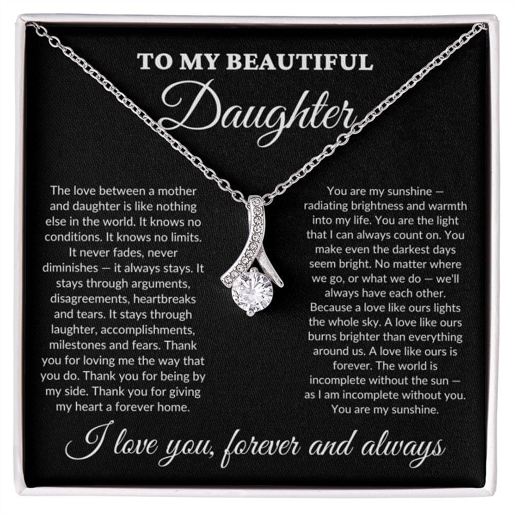 To My Beautiful Daughter - My Sunshine - Alluring Necklace - BK