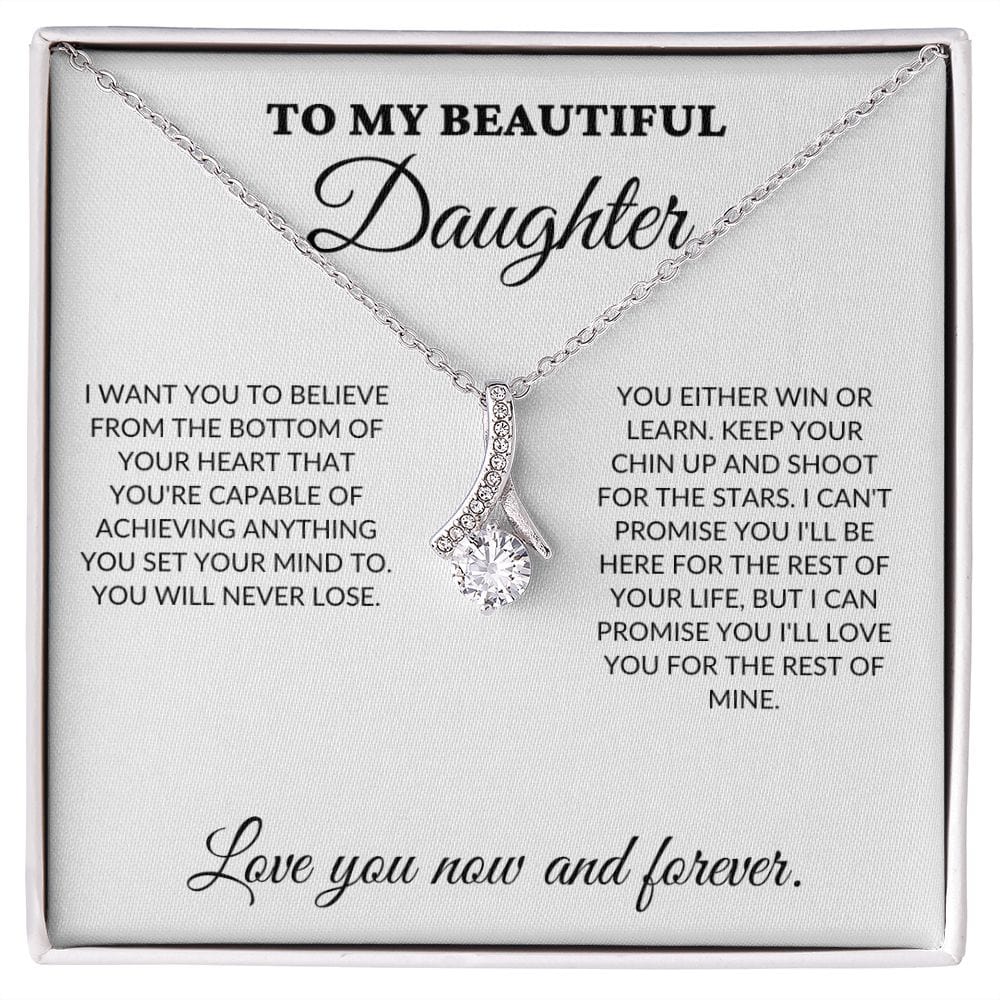 To My Beautiful Daughter - Shoot for the stars - Alluring Necklace - WH