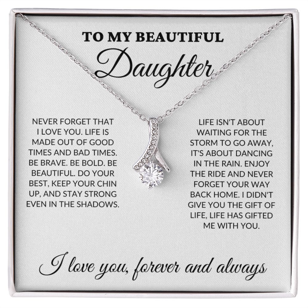 To My Beautiful Daughter - Enjoy the ride - Alluring Necklace - WH