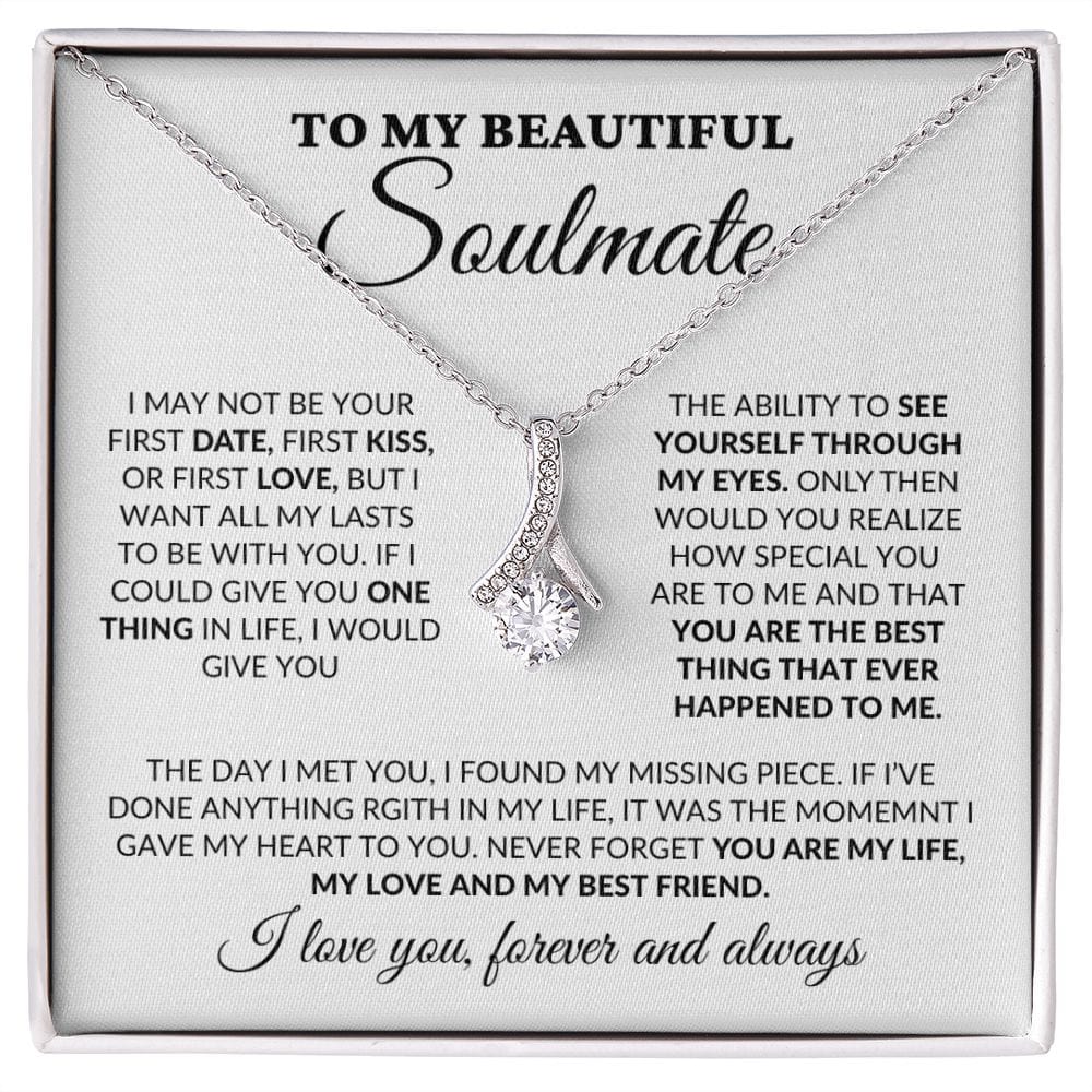 To My Beautiful Soulmate - You Are My Life - Alluring Necklace - WH