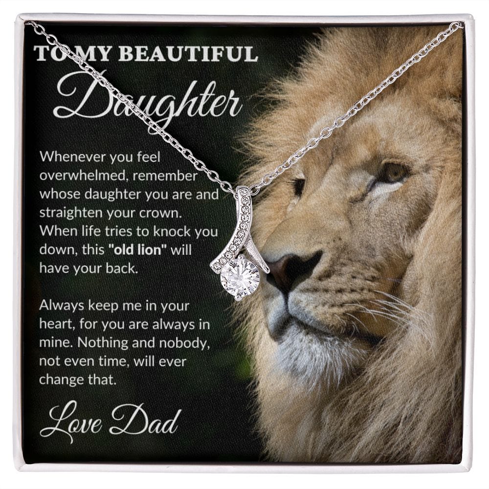 To My Beautiful Daughter - This Old Lion - Alluring Necklace - BK