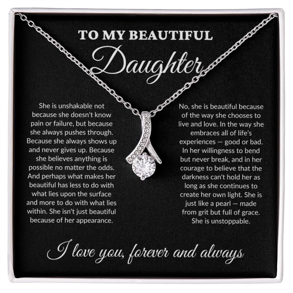 To My Beautiful Daughter - Grit - Alluring Necklace - BK