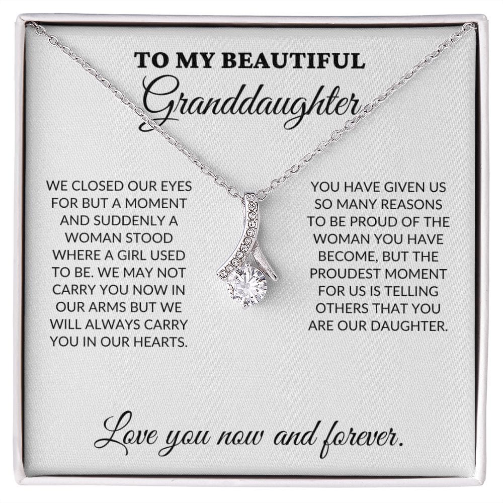 To My Beautiful Granddaughter - The Woman You Have Become - Alluring Necklace - WH