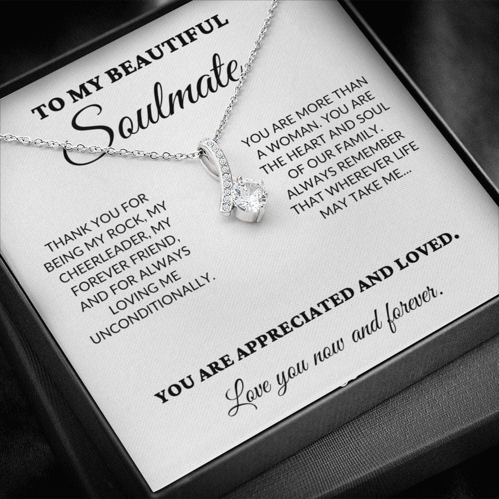 To My Beautiful Soulmate - The Woman I Love The Most - Alluring Necklace - WH