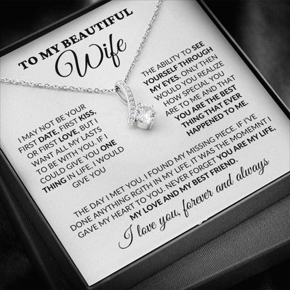 To My Beautiful Wife - You Are My Life - Alluring Necklace - WH