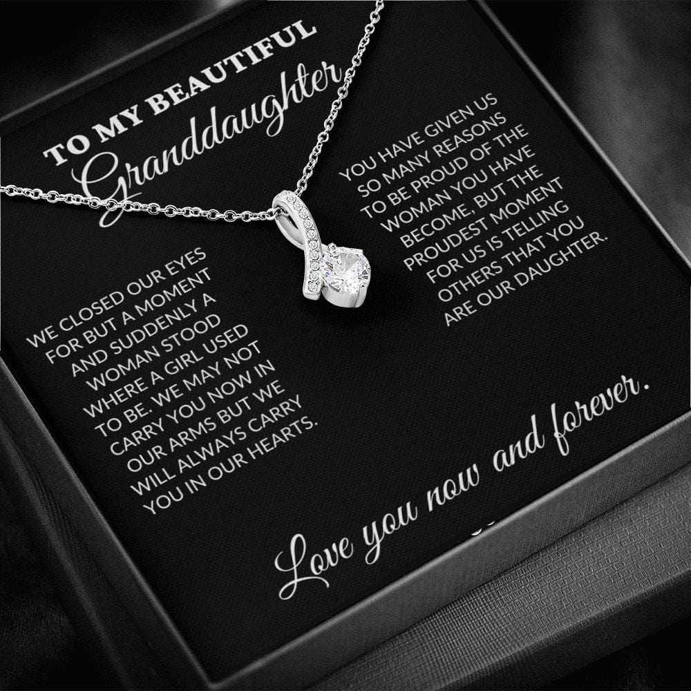 To My Beautiful Granddaughter - The Woman You Have Become - Alluring Necklace - BK