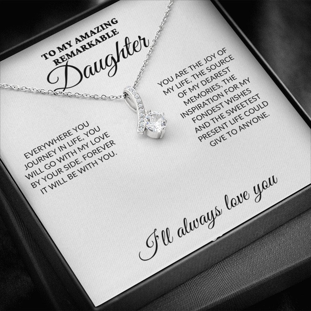 To My Amazing Remarkable Daughter - My Joy - Alluring Necklace - WH