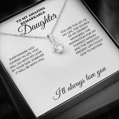 To My Amazing Remarkable Daughter - My Joy - Alluring Necklace - WH