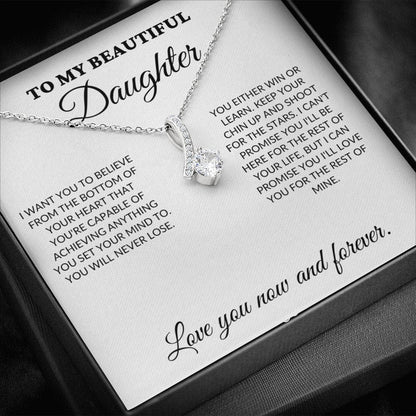 To My Beautiful Daughter - Shoot for the stars - Alluring Necklace - WH