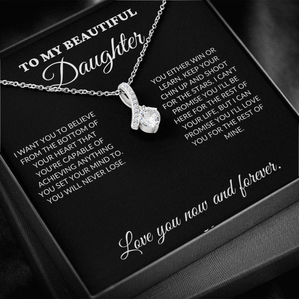 To My Beautiful Daughter - Shoot for the stars - Alluring Necklace - BK