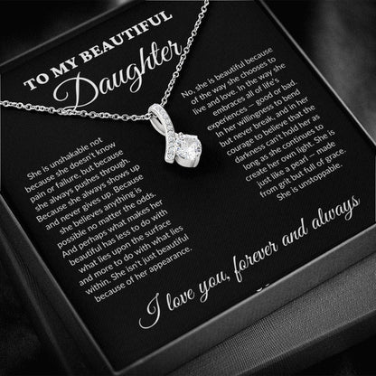 To My Beautiful Daughter - Grit - Alluring Necklace - BK