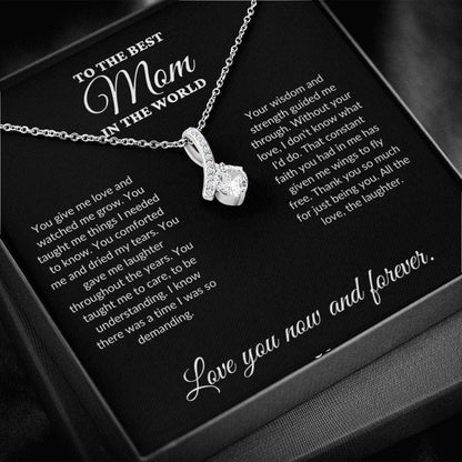 To The Best Mom In The World - Watched Me Grow - Alluring Necklace - BK