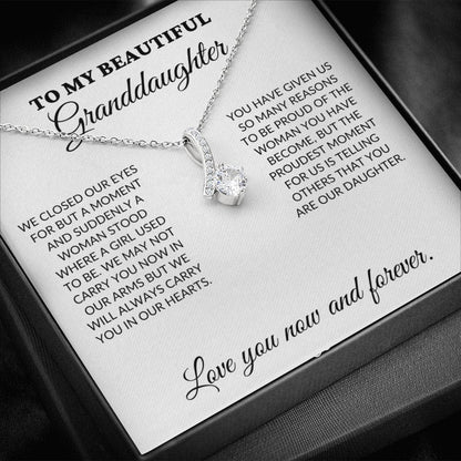 To My Beautiful Granddaughter - The Woman You Have Become - Alluring Necklace - WH