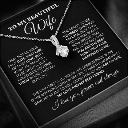 To My Beautiful Wife - You Are My Life - Alluring Necklace - BK