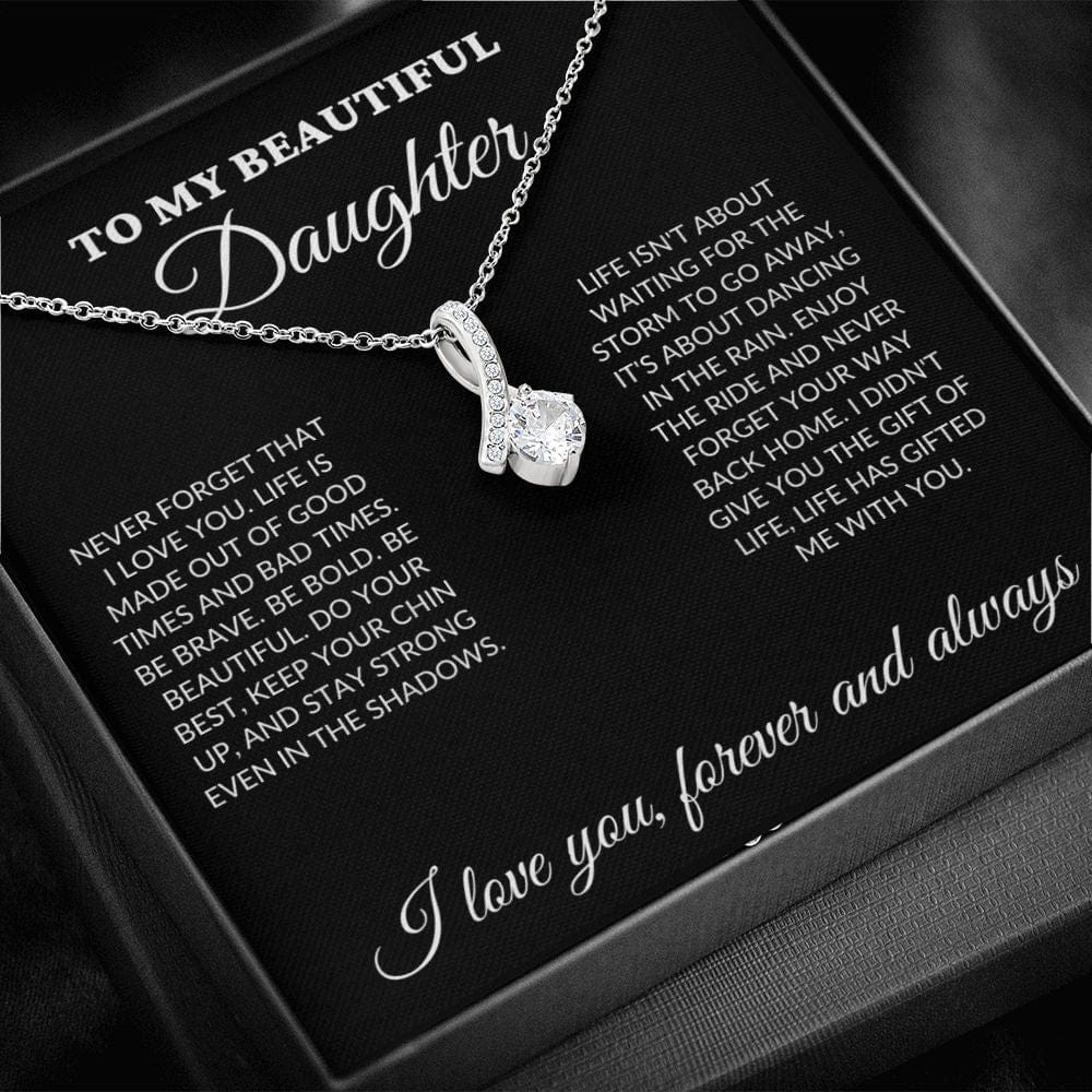 To My Beautiful Daughter - Enjoy the ride - Alluring Necklace - BK