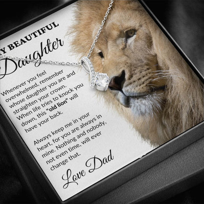 To My Beautiful Daughter - This Old Lion - Alluring Necklace - WH