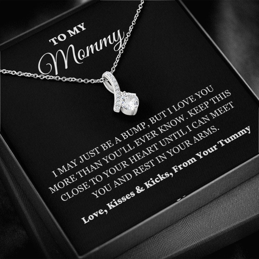 To My Mommy - Just A Bump - Alluring Necklace - BK