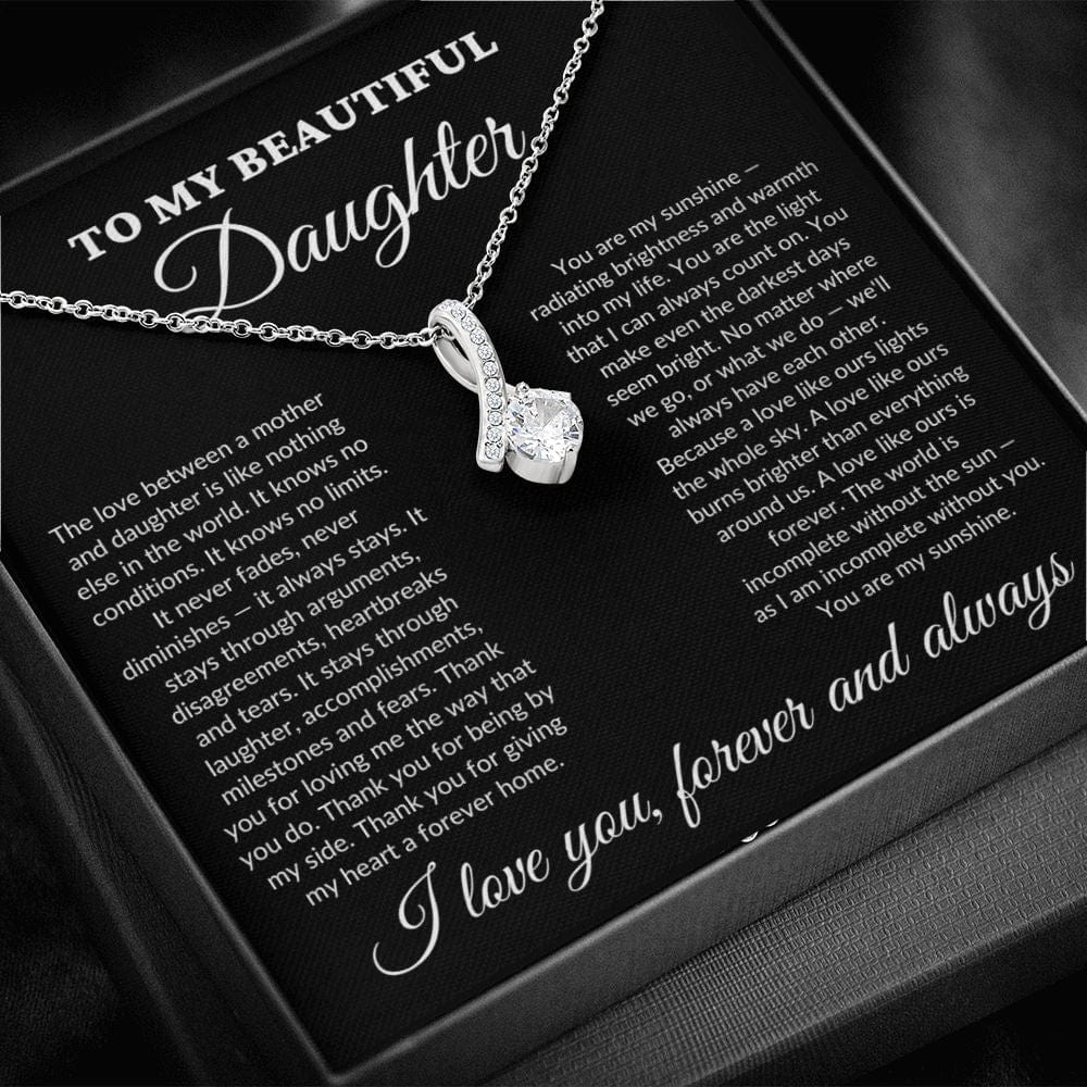 To My Beautiful Daughter - My Sunshine - Alluring Necklace - BK