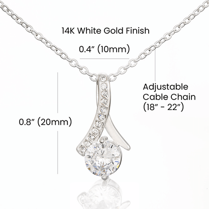 To My Beautiful Granddaughter - The Woman You Have Become - Alluring Necklace - BK