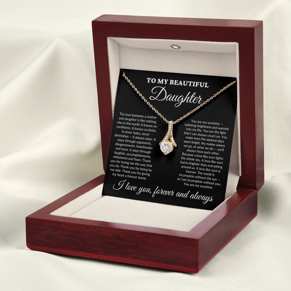 To My Beautiful Daughter - My Sunshine - Alluring Necklace - BK