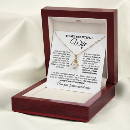 To My Beautiful Wife - You Are My Life - Alluring Necklace - WH