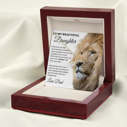 To My Beautiful Daughter - This Old Lion - Alluring Necklace - WH