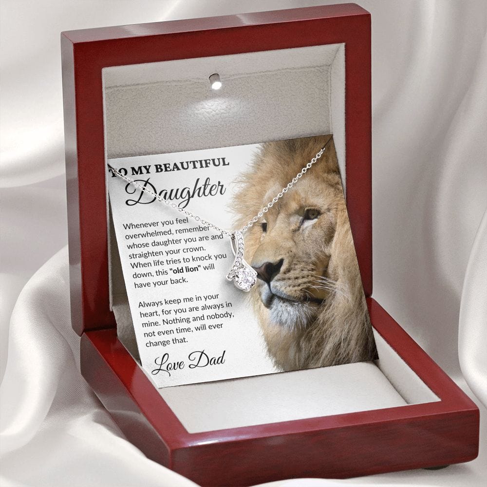 To My Beautiful Daughter - This Old Lion - Alluring Necklace - WH