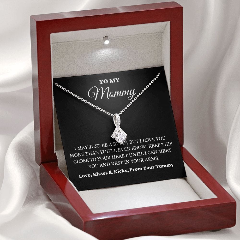 To My Mommy - Just A Bump - Alluring Necklace - BK