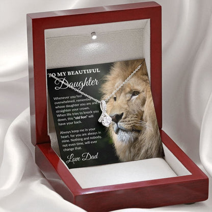 To My Beautiful Daughter - This Old Lion - Alluring Necklace - BK