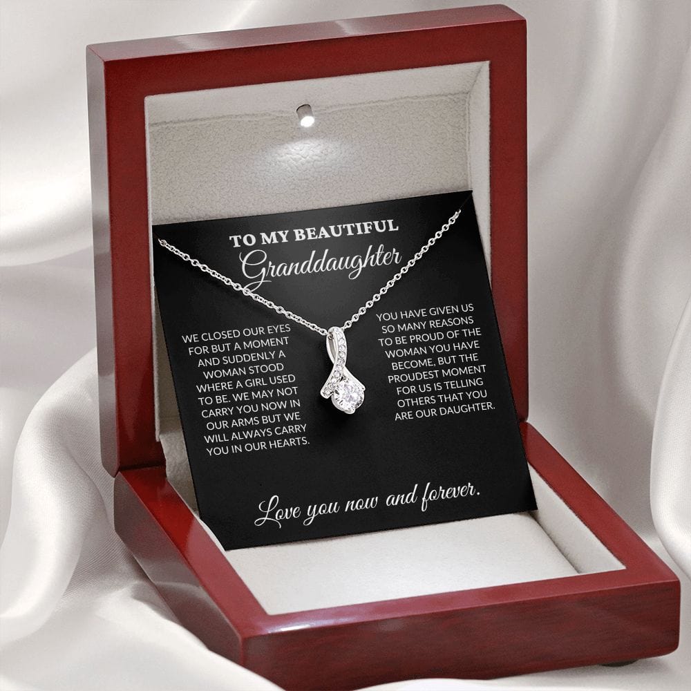 To My Beautiful Granddaughter - The Woman You Have Become - Alluring Necklace - BK