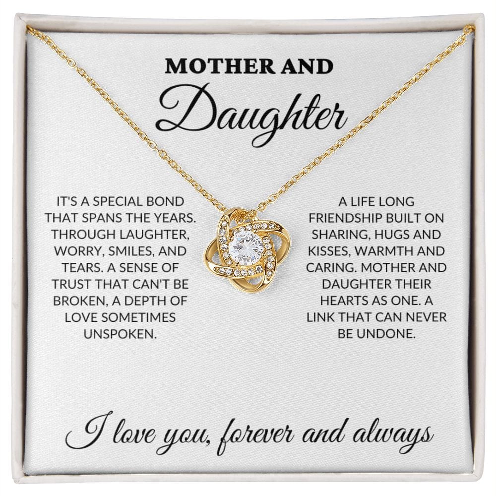 Mother & Daughter - Special Bond - Love Knot Necklace - WH