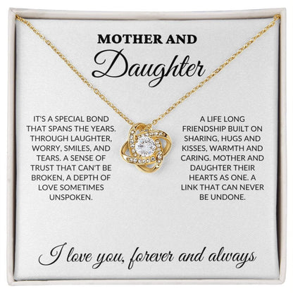 Mother & Daughter - Special Bond - Love Knot Necklace - WH